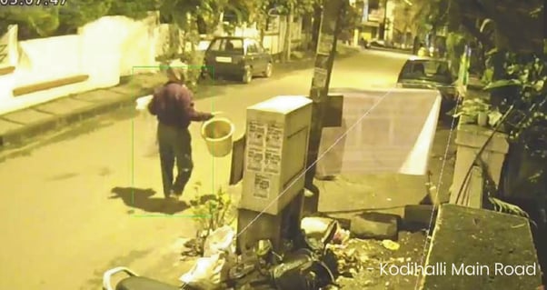 Man caught red-handed on 56 AI Cam; dumping garbage
